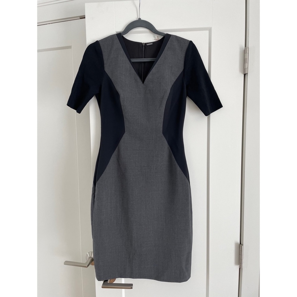 Elie Tahari wool paneled dress